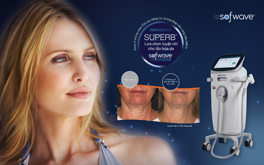 SUPERB™ – công nghệ nâng cơ, trẻ hóa da với sóng siêu âm song song đồng bộ